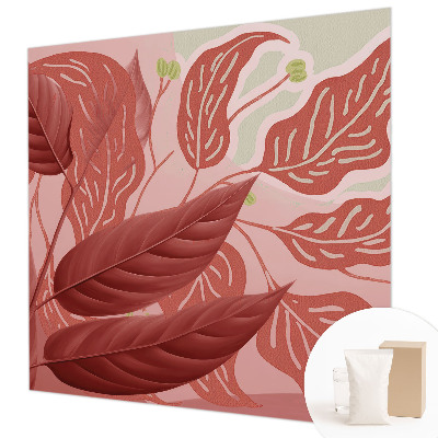 Non-woven wall mural Organic leaves