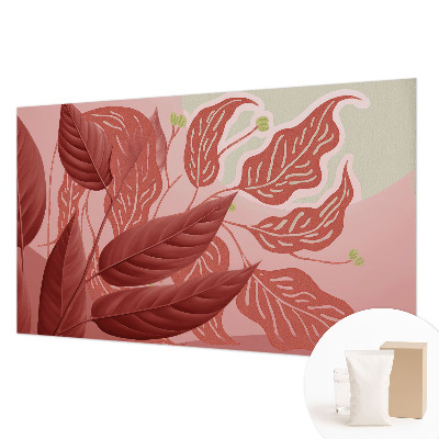 Non-woven wall mural Organic leaves