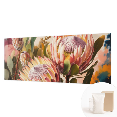 Non-woven photo wallpaper Protea flowers