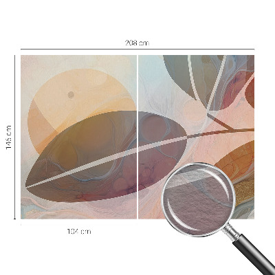 Wallpaper mural Harmonious leaves