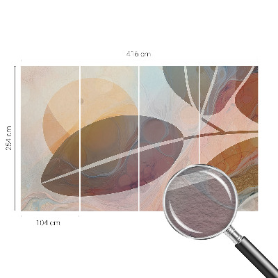 Wallpaper mural Harmonious leaves