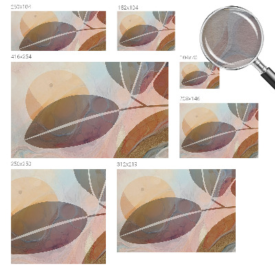 Wallpaper mural Harmonious leaves