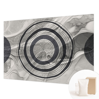 Photo wallpaper Circles of gray