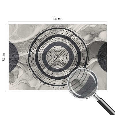 Photo wallpaper Circles of gray