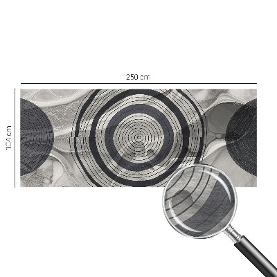 Photo wallpaper Circles of gray