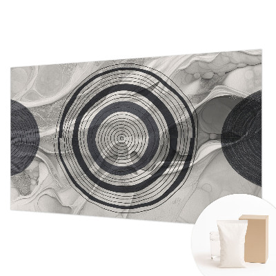 Photo wallpaper Circles of gray