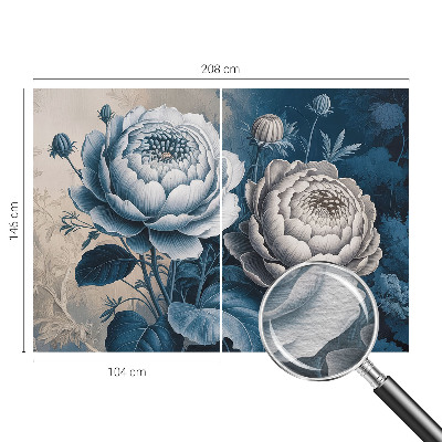 Wall mural for bedroom Romantic flowers