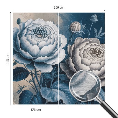 Wall mural for bedroom Romantic flowers