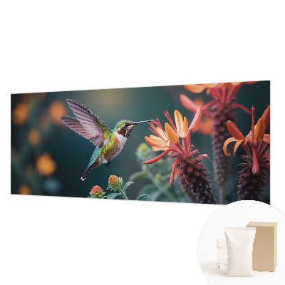 Photo wall mural Hummingbird flowers