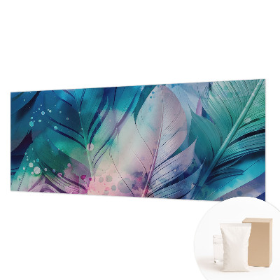 Wallpaper mural for living room Colorful feathers