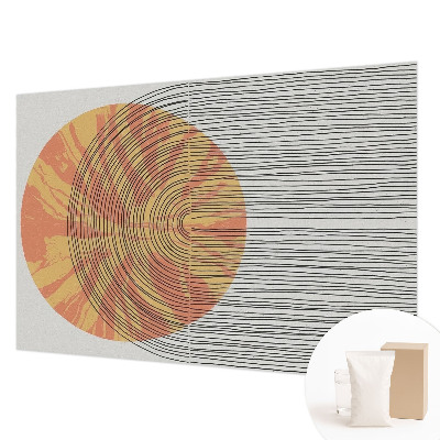 Bedroom wall mural wallpaper Circle with lines