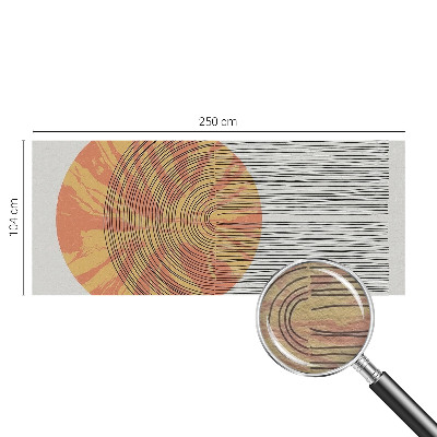 Bedroom wall mural wallpaper Circle with lines