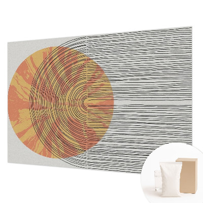 Bedroom wall mural wallpaper Circle with lines