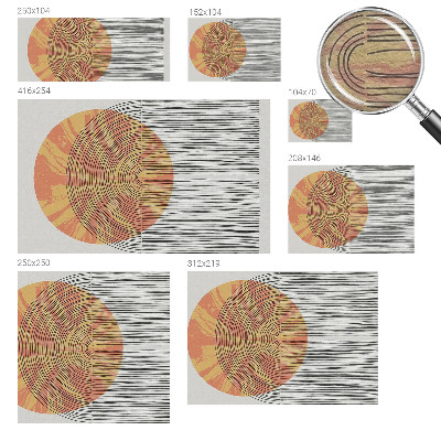 Bedroom wall mural wallpaper Circle with lines