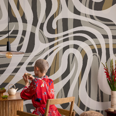 Large wall mural wallpaper Abstract lines