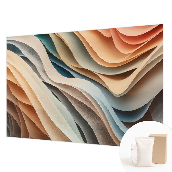 Modern wall mural Wavy forms