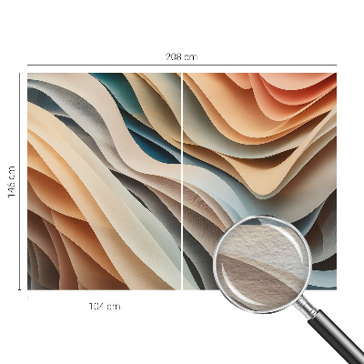 Modern wall mural Wavy forms