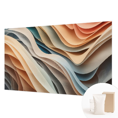 Modern wall mural Wavy forms