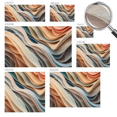 Modern wall mural Wavy forms