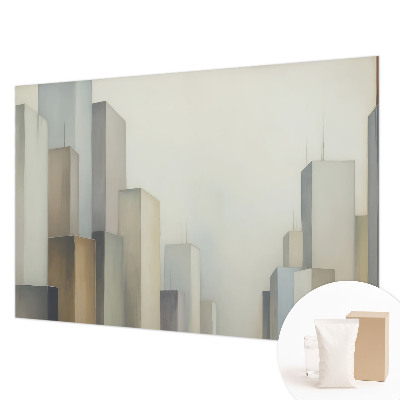Modern wall mural for bedroom City skyscrapers