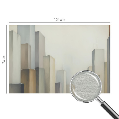 Modern wall mural for bedroom City skyscrapers