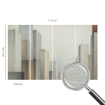 Modern wall mural for bedroom City skyscrapers