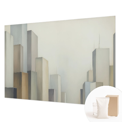 Modern wall mural for bedroom City skyscrapers