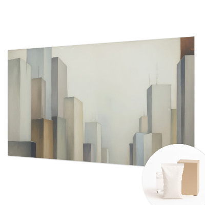 Modern wall mural for bedroom City skyscrapers