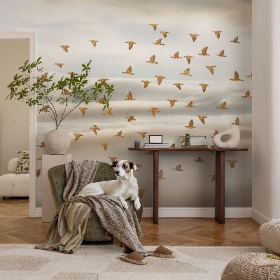 Premium wall mural for bedroom Birds in flight