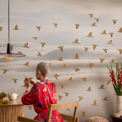 Premium wall mural for bedroom Birds in flight