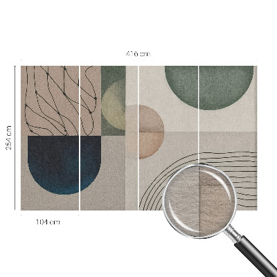 Premium photo wallpaper Geometric forms