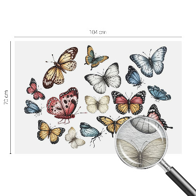 Non-woven wall mural Paradise butterflies