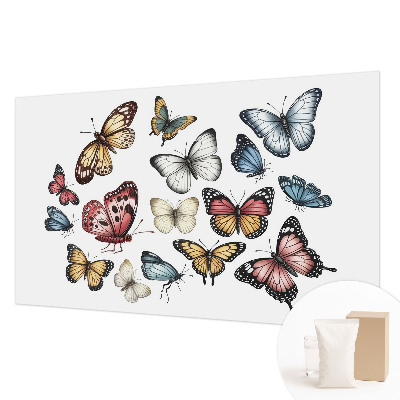 Non-woven wall mural Paradise butterflies