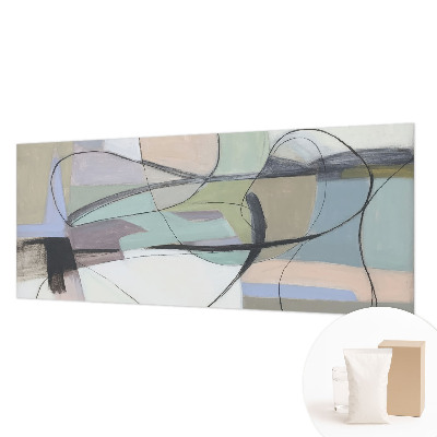 Non-woven photo wallpaper Pastel lines