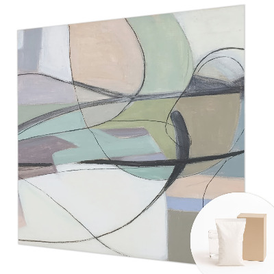 Non-woven photo wallpaper Pastel lines