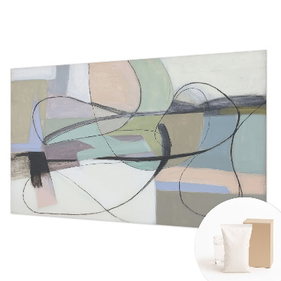 Non-woven photo wallpaper Pastel lines