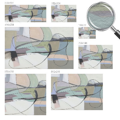 Non-woven photo wallpaper Pastel lines