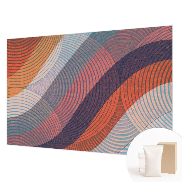 Photo wallpaper Colorful waves