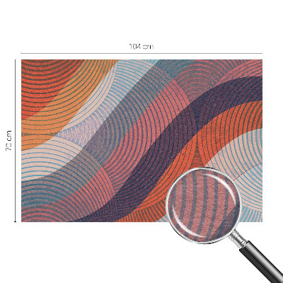 Photo wallpaper Colorful waves