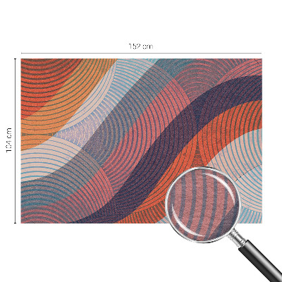 Photo wallpaper Colorful waves