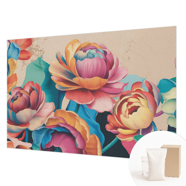 Large wall mural Floral harmony