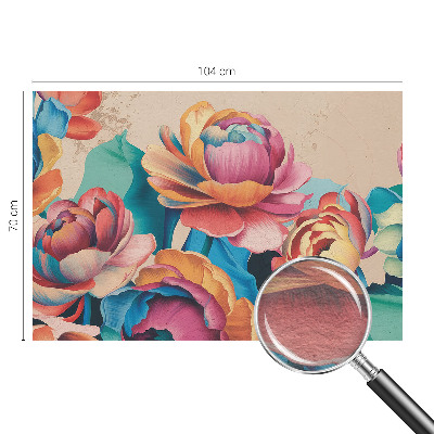 Large wall mural Floral harmony