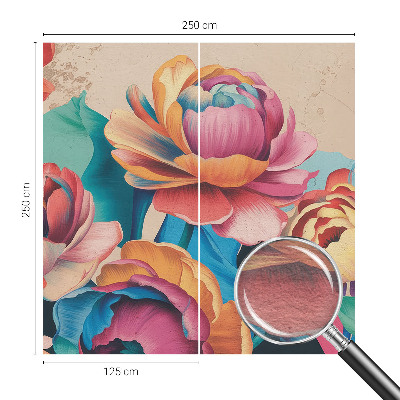 Large wall mural Floral harmony