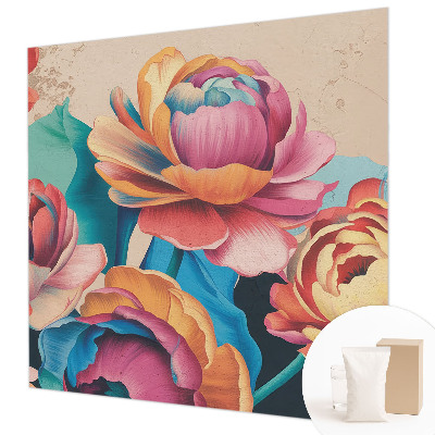 Large wall mural Floral harmony