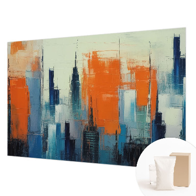 Large wallpaper mural Abstract city