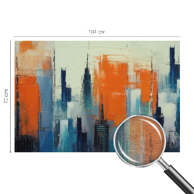 Large wallpaper mural Abstract city