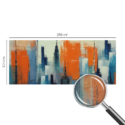 Large wallpaper mural Abstract city