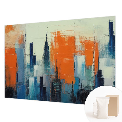 Large wallpaper mural Abstract city