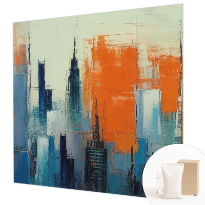 Large wallpaper mural Abstract city
