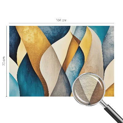 Custom size wall mural Wavy abstraction